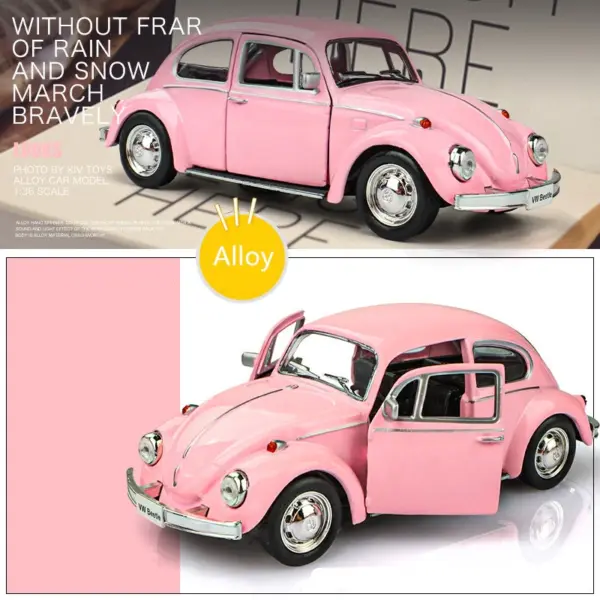 1:36 Volkswagen Beetle Classic Diecast Model - Image 7