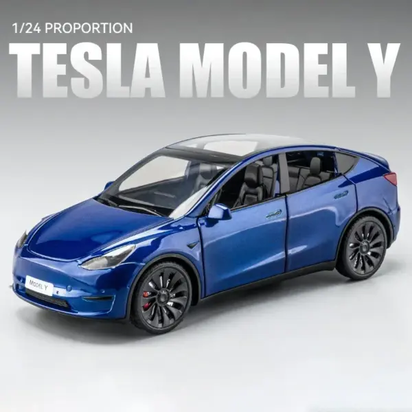 1:24 Scale Tesla Model Y Alloy Car Model - Image 10