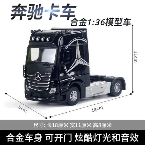 1:24 Diecast Mercedes-Benz Truck Model - Image 8