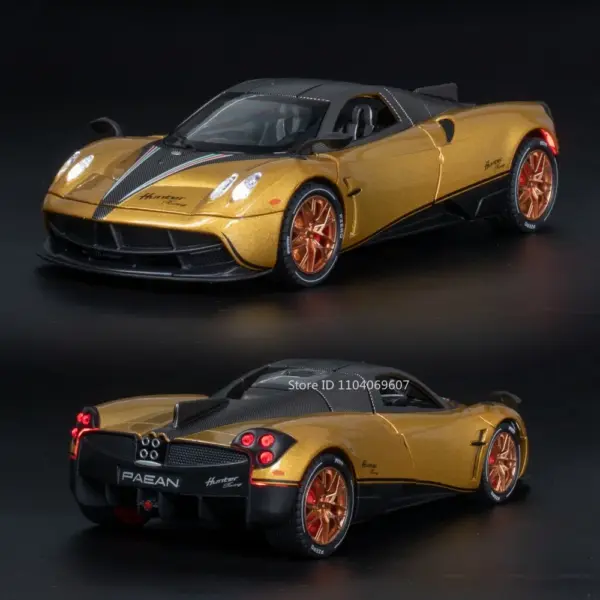 1:22 Scale Pagani Huayra Diecast Racing Car Model - Image 4