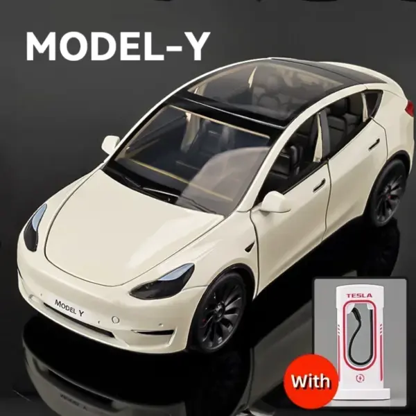 1:24 Scale Tesla Model Y Alloy Car Model - Image 2