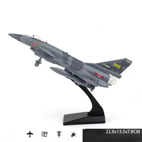 Diecast Alloy J-10 Fighter Jet Model - Image 8