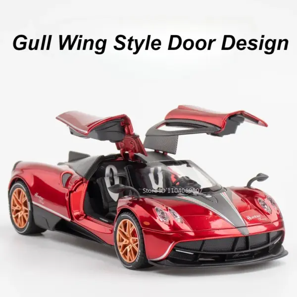 1:22 Scale Pagani Huayra Diecast Racing Car Model - Image 5