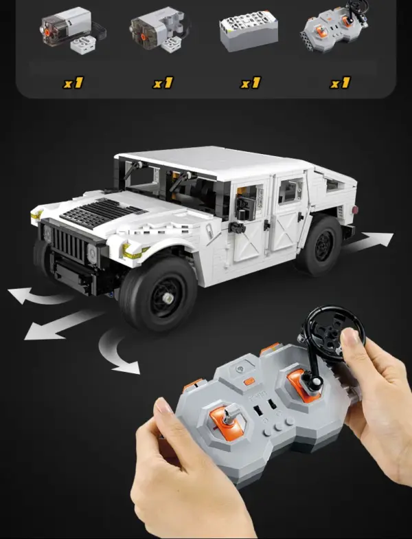 1:8 Scale Military Hummer Model RC Vehicle - Image 7