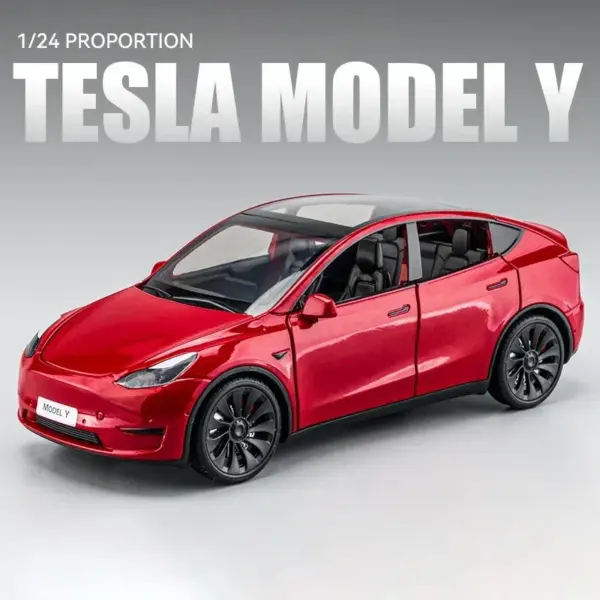 1:24 Scale Tesla Model Y Alloy Car Model - Image 6