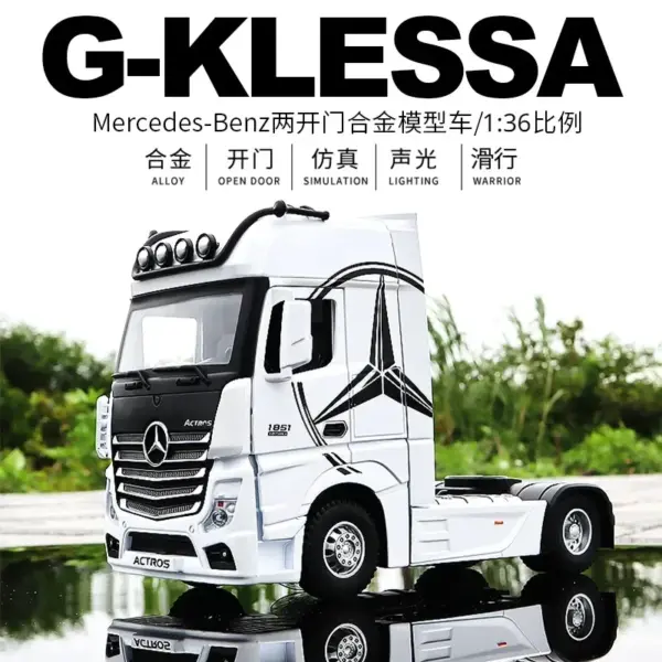 1:24 Diecast Mercedes-Benz Truck Model