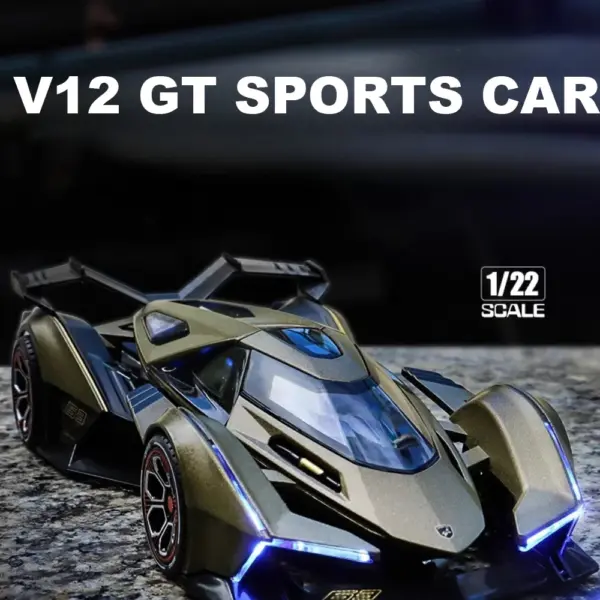 1/22 Scale LamBor V12GT Alloy Diecast Car