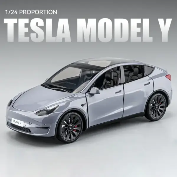 1:24 Scale Tesla Model Y Alloy Car Model - Image 8