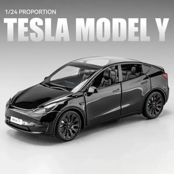 1:24 Scale Tesla Model Y Alloy Car Model - Image 4