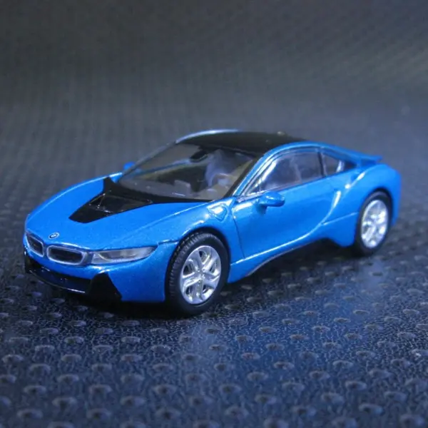 1:64 Scale BMW I8 Silver Diecast Model Car - Image 4