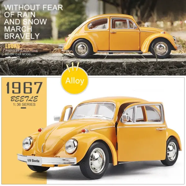 1:36 Volkswagen Beetle Classic Diecast Model - Image 8