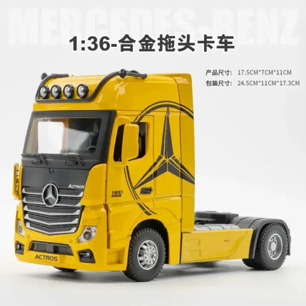 1:24 Diecast Mercedes-Benz Truck Model - Image 9