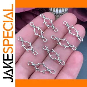 30pcs Gothic Thorn Metal Charms for Jewelry