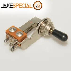 L-Type 3 Way Guitar Toggle Switch with Black Tip