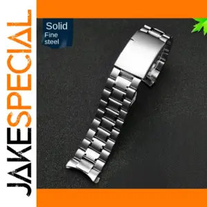 Stainless Steel Curved End Watchband 18mm-24mm