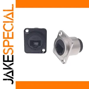 D Type RJ45 Connector CAT6 Female to Female