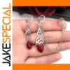 Gothic Asymmetrical Cuff Earrings with Chain