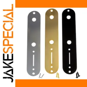 Electric Guitar Control Plates Set - Chrome, Gold, Black