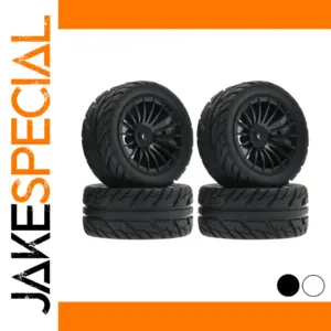 4PC 50mm Rubber Tires for 1/16 RC Cars