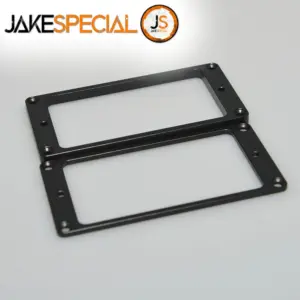 Black Aluminum Alloy Humbucker Pickup Rings 2PCS