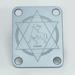 Taurus Zodiac Guitar Bass Neck Joint Plate