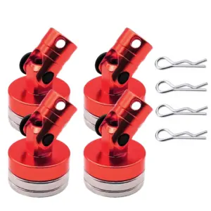 Metallic Red RC Car Shell Columns Set - 4 pcs