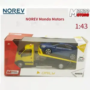 1:43 Scale Iveco Truck with Blue Car Model