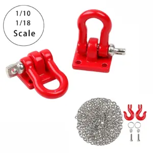 Red Tow Hook Accessory for 1:10 RC Crawler