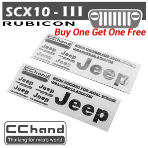 CCHAND SCX10 III Jeep Gladiator Metal Sticker