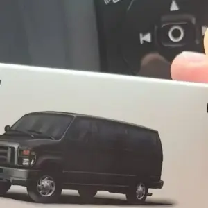 Black Diecast 1:64 Scale Van Model