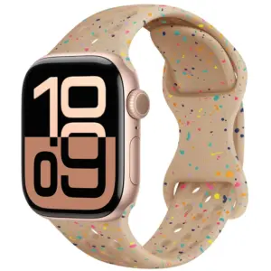 Flash Brown Silicone Strap for Apple Watch
