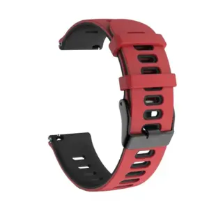 Red Black Silicone Strap for Garmin Watches