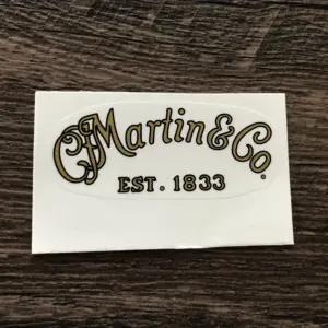 C.F. Martin Guitar Peghead Decal Sticker Set