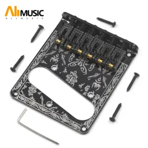Glossy Black Guitar Pickup Bridge for FD Telecaster
