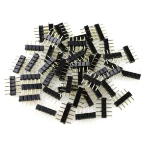 10 Pack 4 Pin 5 Pin Male LED Strip Connectors