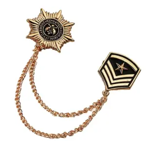 Navy Military Style Vintage Star Brooch Pin