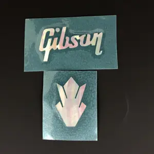 Guitar Headstock Decal Sticker Set of 2