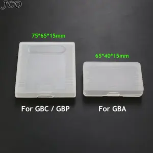 Clear Plastic Game Cartridge Cases for Nintendo