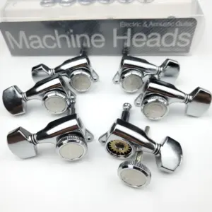 Chrome Silver Locking Guitar Tuners Set of 6