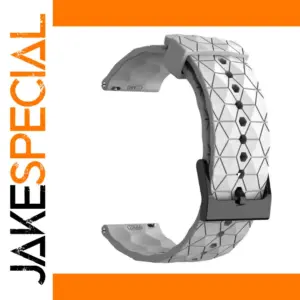 White Silicone Watch Strap for Smartwatches
