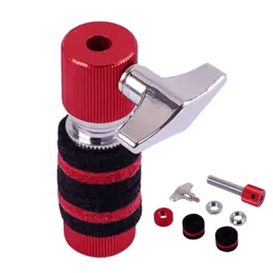Red Aluminum Alloy Hi-Hat Clutch for Drums