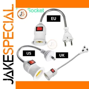 E27 Socket Adapter with Flexible Neck